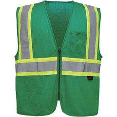 GSS Safety - Size S/M Green Mesh General Purpose High Visibility Vest - Exact Tool & Supply