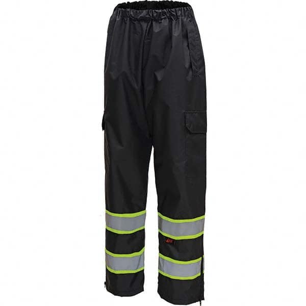 GSS Safety - Size S/M Black Waterproof Rain Pants - Exact Tool & Supply