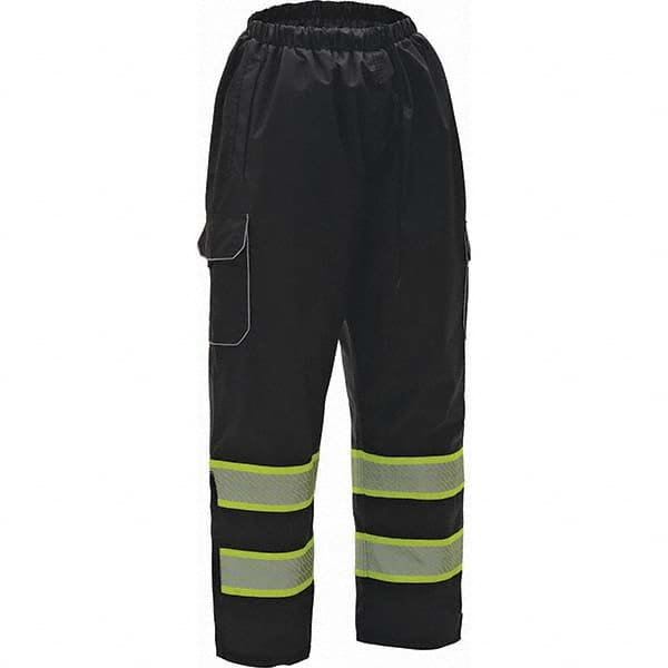 GSS Safety - Size 2X/3XL Black Waterproof Rain Pants - Exact Tool & Supply