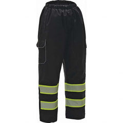 GSS Safety - Size L/XL Black Waterproof Rain Pants - Exact Tool & Supply