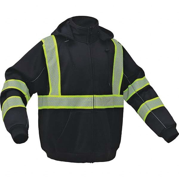 GSS Safety - Size XL Black High Visibility Sweatshirt - Exact Tool & Supply