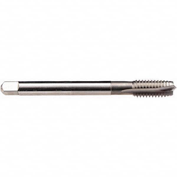 Emuge - 1/4-32 UNEF 2B 3 Flute Bright Finish HSS-E Spiral Point Tap - Exact Tool & Supply