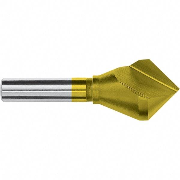 Magafor - 30mm Head Diam, 15/32" Shank Diam, 82° Cobalt Countersink - 3-5/8" OAL, Single End, Straight Shank, Right Hand Cut - Exact Tool & Supply