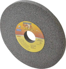 Norton - 7" Diam x 1-1/4" Hole x 1/2" Thick, H Hardness, 60 Grit Surface Grinding Wheel - Aluminum Oxide, Type 1, Medium Grade, 3,600 Max RPM, Vitrified Bond, No Recess - Exact Tool & Supply