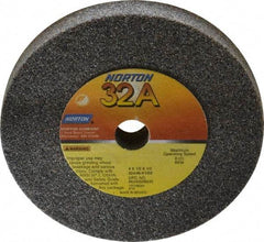 Norton - 46 Grit Aluminum Oxide Type 1 Internal Grinding Wheel - 4" Diam x 1/2" Hole x 1/2" Thick, 8,120 Max RPM, Type 1 Coarse Grade, K Hardness, Vitrified Bond, No Recess - Exact Tool & Supply