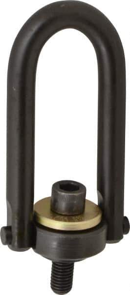 Jergens - 4,000 Lb Load Capacity Safety Engineered Center Pull Hoist Ring - 60 Ft/Lb Torque, 5/8 - 11 Thread, Alloy Steel - Exact Tool & Supply
