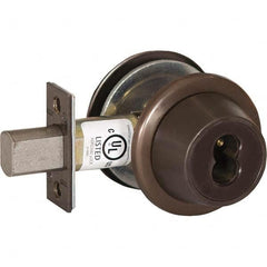 Best - Deadbolts Type: Heavy-Duty Single Cylinder Door Thickness Range: 1-3/4-2 - Exact Tool & Supply
