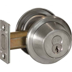 Best - Deadbolts Type: Double Cylinder Door Thickness Range: 1-3/8-2 - Exact Tool & Supply