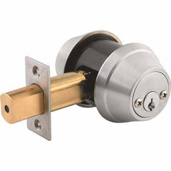 Stanley - 6 Pin Less Cylinder Double Cylinder Deadbolt - Exact Tool & Supply