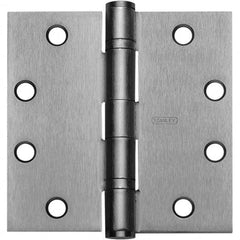 Stanley - 4-1/2" Long x 4-1/2" Wide Grade 1 Bronze Full Mortise Ball Bearing Commercial Hinge - Exact Tool & Supply