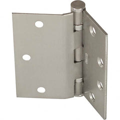 Stanley - 5" Long x 5" Wide Grade 1 Steel Half Surface Commercial Hinge - Exact Tool & Supply