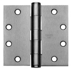 Stanley - 4-1/2" Long x 5" Wide Grade 1 304 Stainless Steel Full Mortise Ball Bearing Commercial Hinge - Exact Tool & Supply