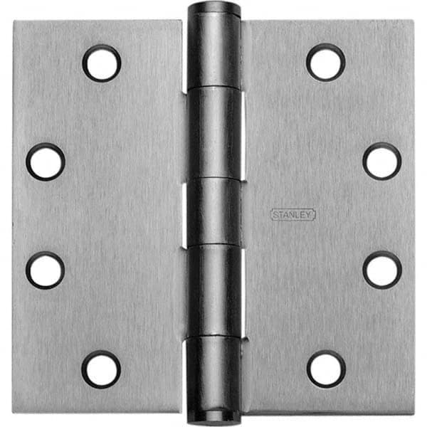 Stanley - 4" Long x 4" Wide Grade 1 Bronze Full Mortise Commercial Hinge - Exact Tool & Supply