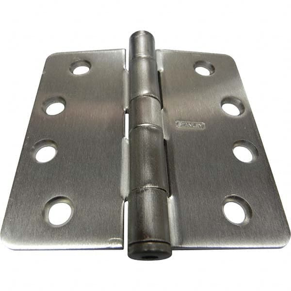 Stanley - 4" Long x 4" Wide Grade 1 Steel Full Mortise Commercial Hinge - Exact Tool & Supply