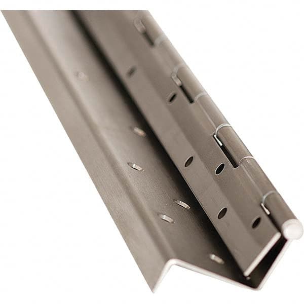Stanley - 84" Long x 6" Wide Grade 1 304 Stainless Steel Commercial Hinge - Exact Tool & Supply