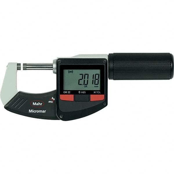 Mahr - Electronic Outside Micrometers Type: Standard Minimum Measurement (Decimal Inch): 0.0000 - Exact Tool & Supply