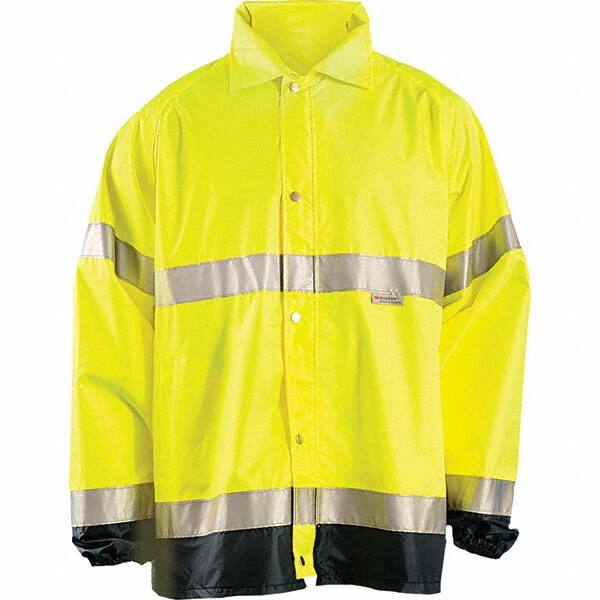 OccuNomix - Size 5XL Hi-Viz Yellow Waterproof Jacket - Exact Tool & Supply