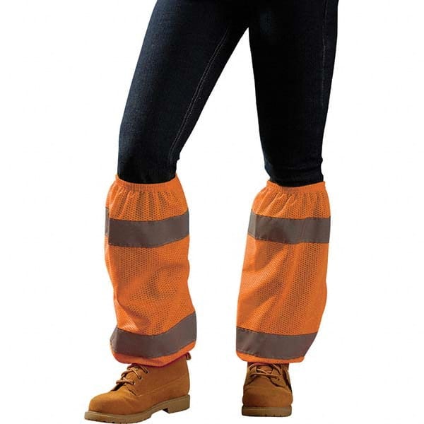 OccuNomix - Size Universal Hi-Viz Orange Polyester Hi-Visibility Leggings - Exact Tool & Supply