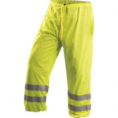 OccuNomix - Size S/M Hi-Viz Yellow Polyester Hi-Visibility Pants - Exact Tool & Supply