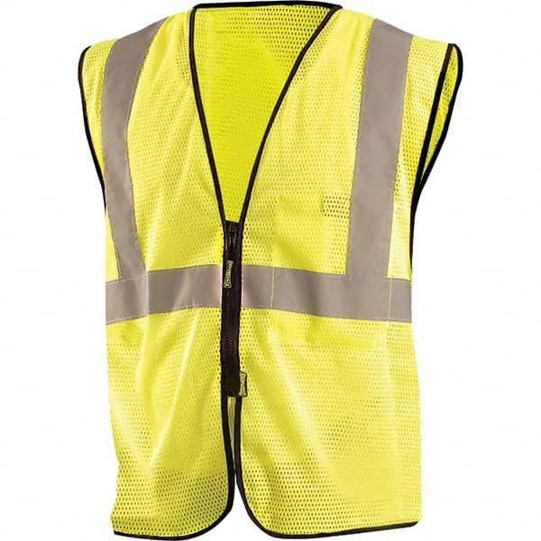 OccuNomix - Size 4X/5X L Hi-Vis Yellow Mesh General Purpose High Visibility Vest - Exact Tool & Supply