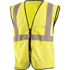 OccuNomix - Size 4X/5X L Hi-Vis Yellow Mesh General Purpose High Visibility Vest - Exact Tool & Supply