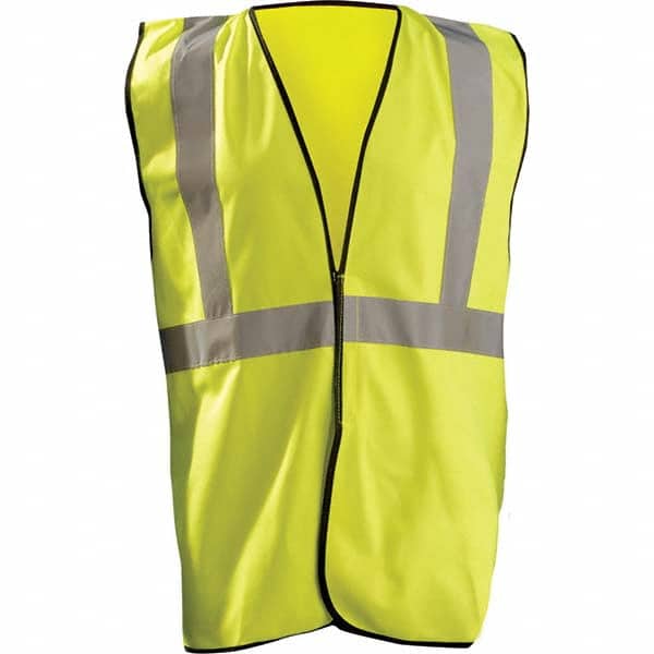 OccuNomix - Size 2X/3XL Hi-Vis Yellow Solid General Purpose High Visibility Vest - Exact Tool & Supply