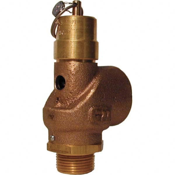 Control Devices - 3/4" Inlet, 1" Outlet, ASME Safety Valve - Exact Tool & Supply