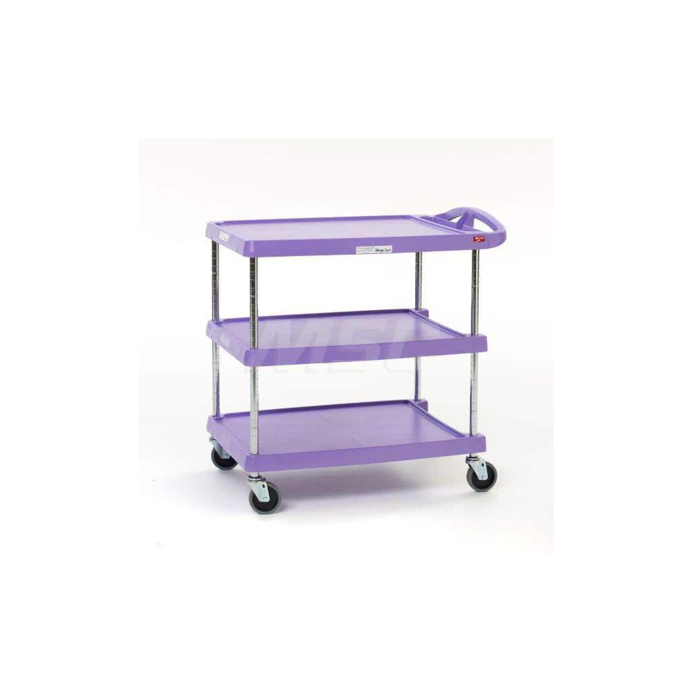Metro - Carts; Type: Utility ; Load Capacity (Lb.): 300.000 ; Number of Shelves: 2 ; Width (Inch): 23-7/16 ; Length (Inch): 34-3/8 ; Height (Inch): 35-1/2 - Exact Tool & Supply