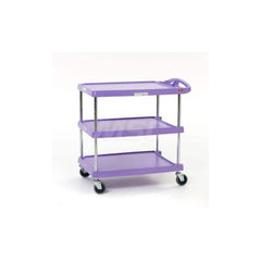 Metro - Carts; Type: Utility ; Load Capacity (Lb.): 300.000 ; Number of Shelves: 2 ; Width (Inch): 23-7/16 ; Length (Inch): 34-3/8 ; Height (Inch): 35-1/2 - Exact Tool & Supply