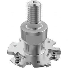 Seco - Combimaster Connection, 5/32" Cutting Width, 0.6024" Depth of Cut, 2" Cutter Diam, 6 Tooth Indexable Slotting Cutter - Exact Tool & Supply