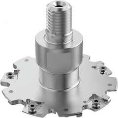 Seco - Combimaster Connection, 5/32" Cutting Width, 0.9567" Depth of Cut, 3" Cutter Diam, 10 Tooth Indexable Slotting Cutter - Exact Tool & Supply