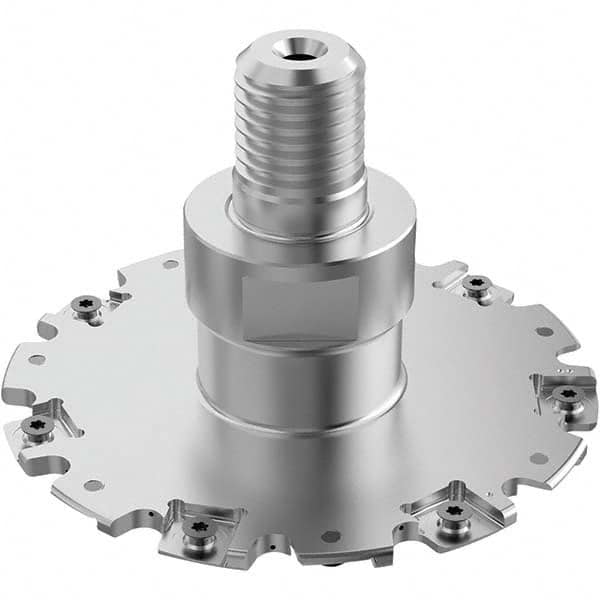 Seco - Combimaster Connection, 3/16" Cutting Width, 1.315" Depth of Cut, 4" Cutter Diam, 14 Tooth Indexable Slotting Cutter - Exact Tool & Supply