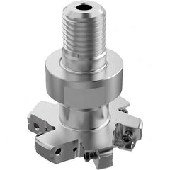 Seco - Combimaster Connection, 1/2" Cutting Width, 0.5866" Depth of Cut, 2" Cutter Diam, 6 Tooth Indexable Slotting Cutter - Exact Tool & Supply