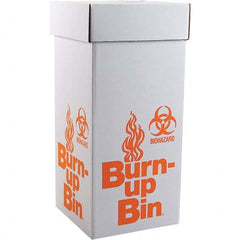 Dynalon Labware - 1 6-Piece White & Orange Rectangle Open Top Disposal Box - Exact Tool & Supply