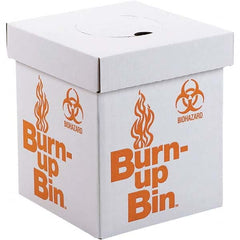 Dynalon Labware - 1 6-Piece White & Orange Rectangle Open Top Disposal Box - Exact Tool & Supply