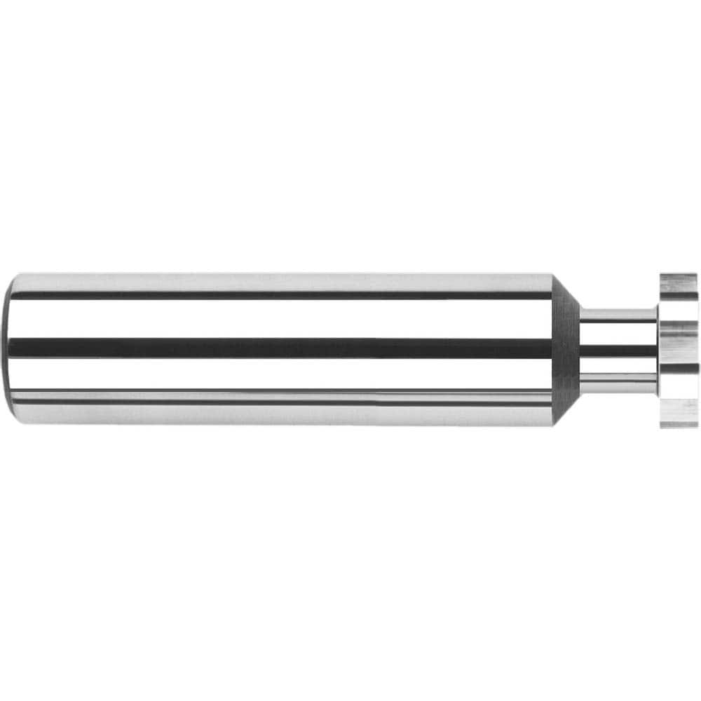 Harvey Tool - 1/8" Cut Diam, 1/16" Cut Width, 1/8" Shank, Straight-Tooth Woodruff Keyseat Cutter - Exact Tool & Supply