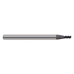 Variable Helix End Mills for Exotic Alloys - 0.1562″ (5/32″) Cutter Diameter × 0.2350″ Length of Cut Carbide Square End Mill for Exotic Alloys, 4 Flutes, AlTiN Nano Coated - Exact Tool & Supply