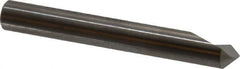 SGS - 1/4" Head Diam, 1/4" Shank Diam, 1 Flute 90° Solid Carbide Countersink - Bright Finish, 2" OAL, Single End, Straight Shank, Right Hand Cut - Exact Tool & Supply