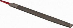 Simonds File - 10" Long, Second Cut, Mill American-Pattern File - Single Cut, Tang - Exact Tool & Supply