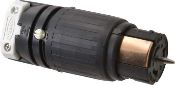 Hubbell Wiring Device-Kellems - 480 VAC, 50 Amp, NonNEMA Configuration, Industrial Grade, Self Grounding Connector - 3 Phase, 3 Poles, IP20, 0.83 to 1-1/4 Inch Cord Diameter - Exact Tool & Supply