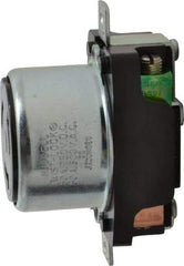 Hubbell Wiring Device-Kellems - 250 VDC, 600 VAC, 50 Amp, Self Grounding Receptacle - 3 Poles, 4 Wire, Female End, Black - Exact Tool & Supply