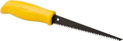 Stanley - 6-1/4" Steel Blade Drywall Saw - High Impact Polypropylene Handle, Textured, Slip Resistant Grip, 11-1/4" OAL - Exact Tool & Supply
