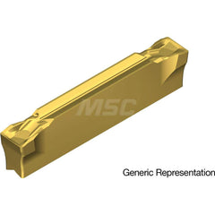 Grooving Insert: GCM2002CG AC830P, Solid Carbide Super FF Finish, Left Hand, 2 mm Cutting Width, 20 mm Max Depth, Series GND