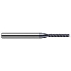 Variable Helix End Mills for Free Machining Steels - Finishers - 0.2500″ (1/4″) Cutter Diameter × 2.0000″ (2″) Length of Cut Carbide Square End Mill Finisher for Free Machining Steels, 5 Flutes, AlTiN Coated - Exact Tool & Supply