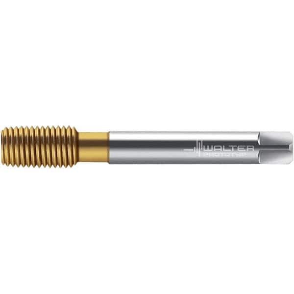 Walter-Prototyp - M16x2.00 DIN 2174 6HX 15.140 Thread Limit Semi-Bottoming Thread Forming Tap - Powdered Metal High Speed Steel, TiN Finish, 110mm OAL, 20mm Thread Length, Right Hand Thread, Series TC420 - Exact Tool & Supply