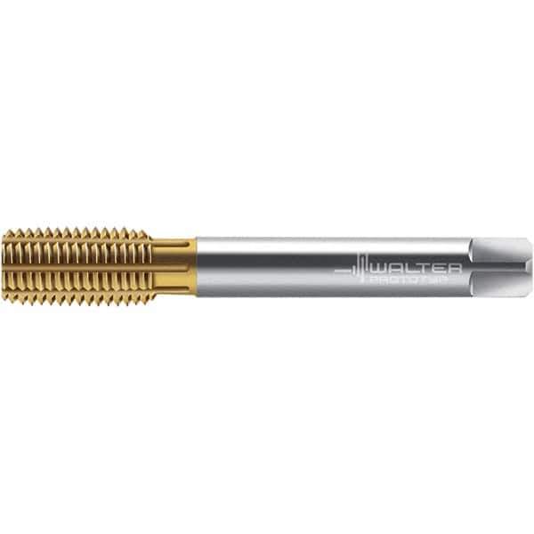 Walter-Prototyp - 7/16-14 UNC 2BX Semi-Bottoming Thread Forming Tap - High Speed Steel, TiN Finish, 100mm OAL - Exact Tool & Supply