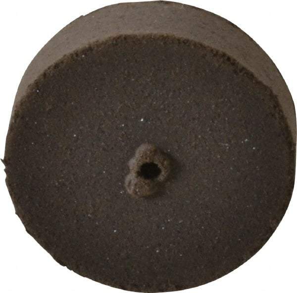 Cratex - 7/8" Diam x 1/16" Hole x 1/4" Thick, Surface Grinding Wheel - Silicon Carbide, Medium Grade, 25,000 Max RPM, Rubber Bond, No Recess - Exact Tool & Supply