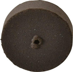 Cratex - 7/8" Diam x 1/16" Hole x 1/4" Thick, Surface Grinding Wheel - Silicon Carbide, Medium Grade, 25,000 Max RPM, Rubber Bond, No Recess - Exact Tool & Supply