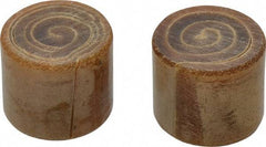 Garland - 1-1/2" Face Diam, Grade Medium Soft, Natural Hammer Tip/Face - Rawhide - Exact Tool & Supply