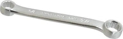 Proto - 3/8" x 7/16" 12 Point Box Wrench - Double End, 37/64" Head Diam x 19/64" Head Thickness, 4-5/8" OAL, Steel, Satin Finish, 15° Offset - Exact Tool & Supply